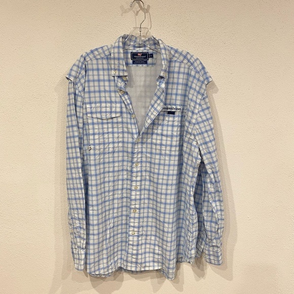 Vineyard Vines Performance Harbor Shirt Size Large EUC - Picture 2 of 5